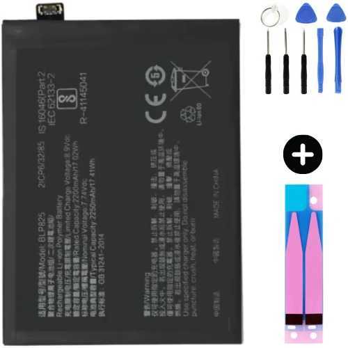 Oppo Reno 5 5G BLP825 Uyumlu Güçlendirilmiş İthal Pil + Montaj Seti ürün görseli 1
