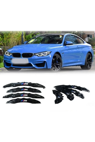 BMW F10 ///M SİYAH 17-18-19 JANTA UYUMLU 4.LÜ KALİPER KAPAGI ürün görseli 1