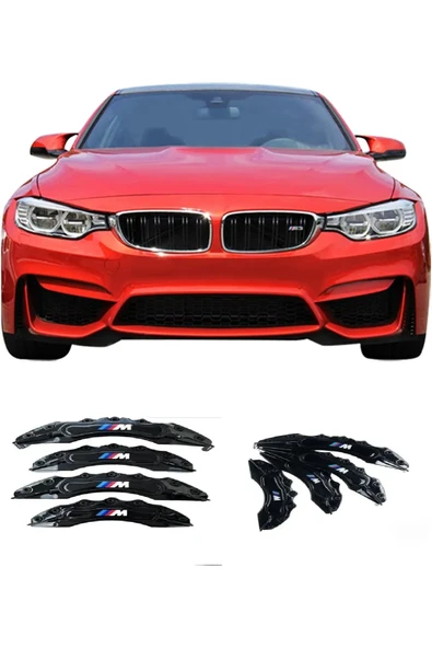 BMW F30 ///M SİYAH 17-18-19 JANTA UYUMLU 4.LÜ KALİPER KAPAGI ürün görseli 1