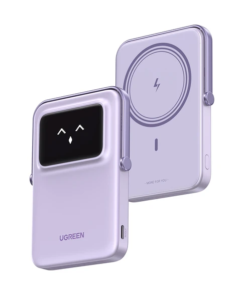 UGREEN Uno MagSafe Wireless 5.000 mAh 20W Hızlı Şarj Powerbank, Mor, 35606 ürün görseli 1
