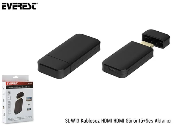 Everest SL-W13 Kablosuz HDMI Görüntü+Ses Aktarıcı ürün görseli 1