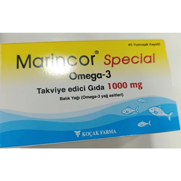 Marıncor Specıal Omega-3 Takvıye Edıcı Gıda 1000 Mg 45 Kapsul ürün görseli 1