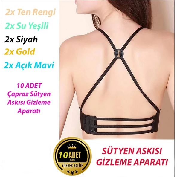 Sütyen Askısı Gizleme Aparatı 10 Adet ürün görseli 1