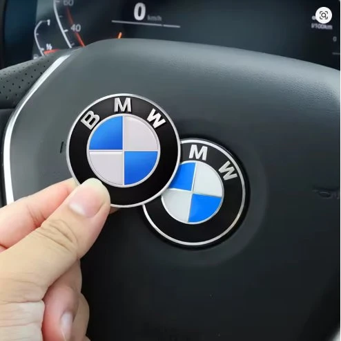 BMW Mavi Logo Araba Direksiyon Amblem Etiket 45 mm 4,5 CM 1 adet ürün görseli 1
