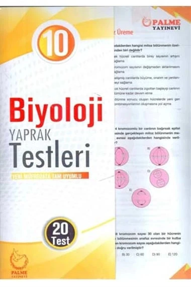 Palme 10.Sınıf Biyoloji Yaprak Test ürün görseli 1