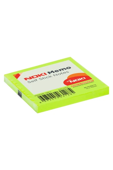Noki Memo Yapışkanlı Not Kağıdı Postit 75X75 Yeşil Kod:12211 ürün görseli 1