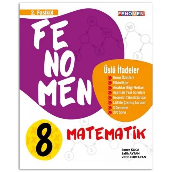 Fenomen 8.Sınıf Matematik 2.Fasikül Üslü İfadeler ürün görseli 1