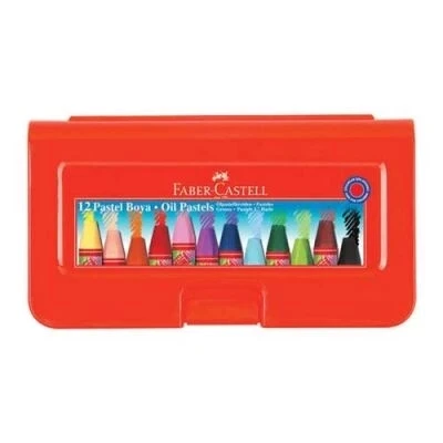 Faber Pastel Boya Plastik Kutu 12 Renk 5281125112 ürün görseli 1