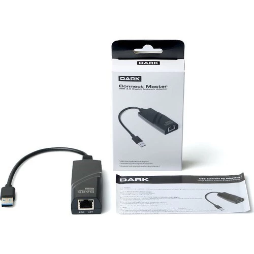Dark USB 3.0 to Gigabit Ethernet Çevirici ürün görseli 1