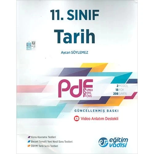 11.Sınıf Tarih Planlı Ders Föyü Eğitim Vadisi ürün görseli 1