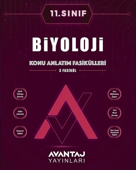 Avantaj 11.Sınıf Biyoloji Konu Anlatım Fasikülleri ürün görseli 1