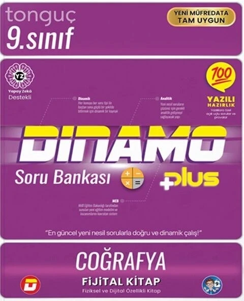 Tonguç 9.Sınıf Coğrafya Dinamo Soru Bankası+Plus ürün görseli 1