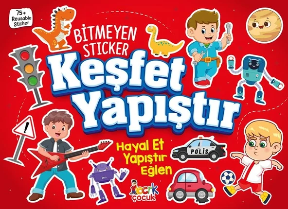 Bitmeyen Sticker Keşfet Yapıştır Bıcırık ürün görseli 1