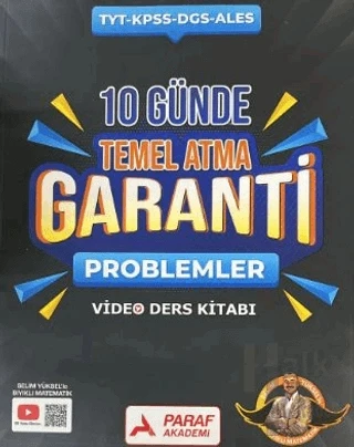 Paraf Tyt-Kpss-Dgs-Ales 10 Günde Temel Atma Garanti Problemler Video Ders Kitabı ürün görseli 1