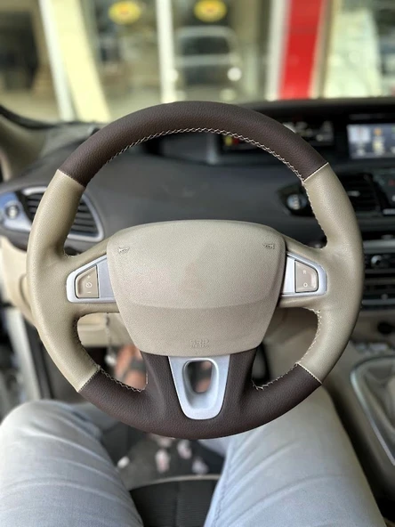 Fluence TUŞLU Araca Özel Direksiyon Kılıfı (AÇIKLAMAYI OKUYUNUZ) ürün görseli 1