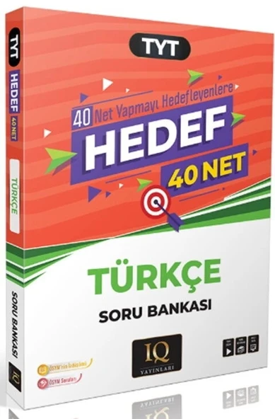 Tyt Hedef 40 Net Türkçe Soru Bankası Iq Yayınları ürün görseli 1