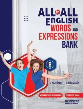 8. Sınıf Allinall English Wordds And Exprossions Bank Newstep ürün görseli 1