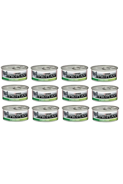 Pro Plan Sterilised Ton Ve Somon Kısırlaştırılmış Kedi Konservesi 12x85 Gr ürün görseli 1