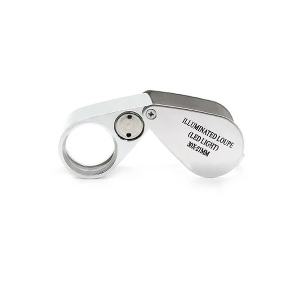 Kontrol Için Özel Kutulu Metal Işıklı Lup 30X21 ürün görseli 1