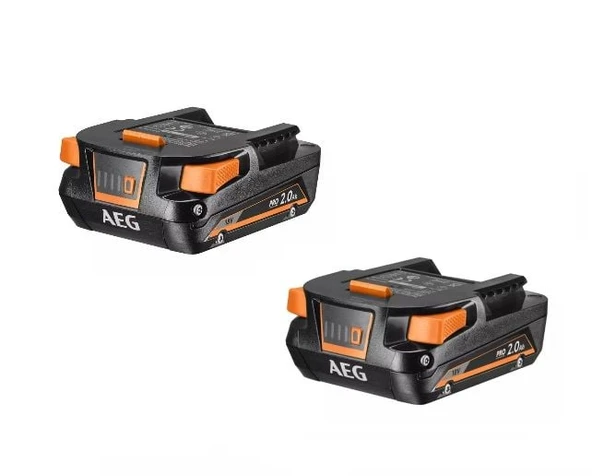 AEG L1820S Pro Hd Akü 18v 2.0 Ah ( iki adet ) ürün görseli 1