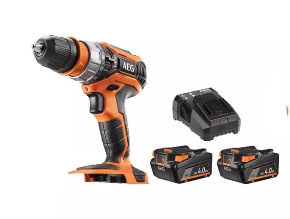 AEG BSB 18C2X LI-402C Çift Akülü 18 V 4.0 Ah Akülü Vidalama ürün görseli 1