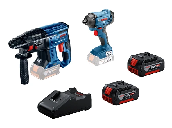 Bosch İkili  Montaj Seti - 2 5.0 Ah Çift Akülü  (GBH 180-Li, GDR 18-160 Li ) ürün görseli 1