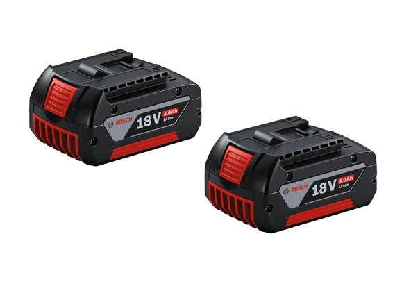 Bosch GBA M-C 18 V 4 Ah Li-ion Yedek Akü İkili ürün görseli 1