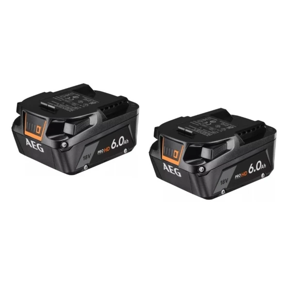 AEG L1860SHD 18 volt 6 amper ikili akü seti ürün görseli 1