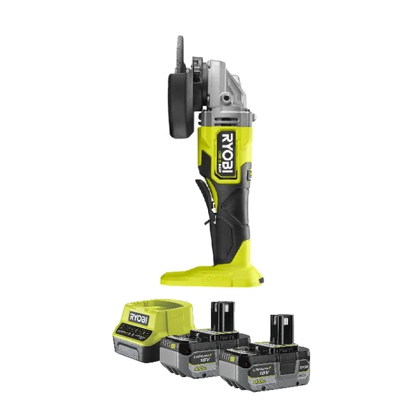 Ryobi Rag18x-402 One+ Çift Akülü Kömürsüz Avuç Taşlama ürün görseli 1
