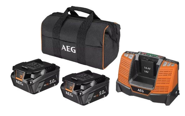 AEG SETLL1850SHD 18V-2x5.0Ah Yedek Akü + Şarj Cihazı - 4935478945 ürün görseli 1