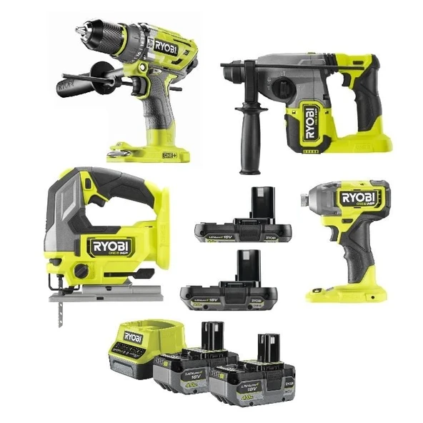 Ryobi Dörtlü Akülü Montaj Seti (set3) ürün görseli 1
