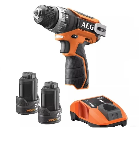 AEG BS 12C2 Lı 12v 2.0 Ah Çift Akülü Vidalama Şarjlı Matkap ürün görseli 1