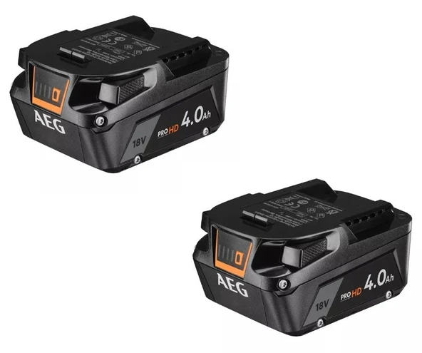 AEG L1840SHD PRO HD AKÜ 18 VOLT4.0 Ah ( İKİ ADET ) ürün görseli 1