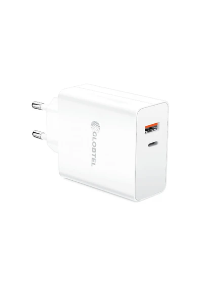 30w çift çıkış şarj adaptörü Iphone- Redmi- Samsung uyumlu- Usb ve Type C çıkışlı başlık ürün görseli 1