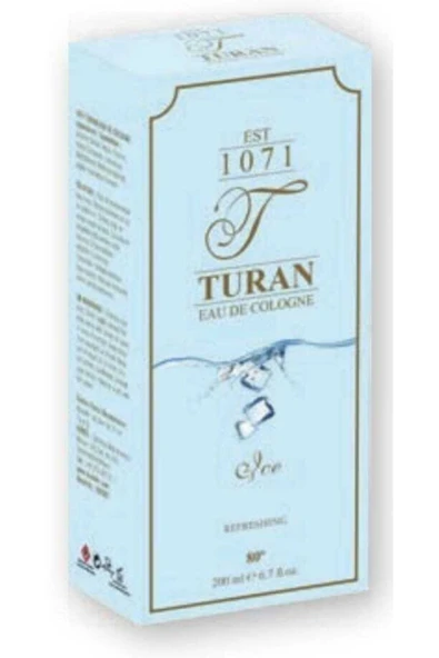 Turan Ice Parfümlü Kolonya 200 ml ürün görseli 1