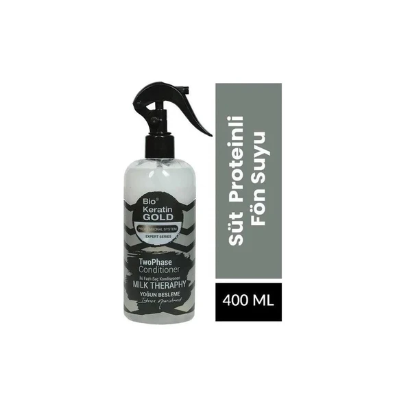 Bio Rio Keratin Gold 400 Ml 2 Falzlı Milk Threapy Yoğun Besleme Sıvı Saç Kremi Fön Suyu ürün görseli 1