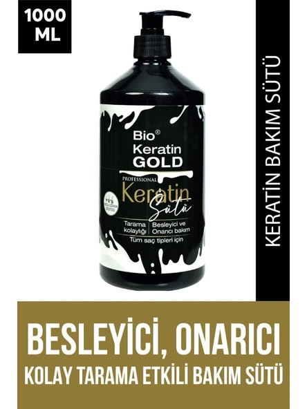 Bio Rio Keratin Gold 1000 Ml Milk Threapy Yoğun Besleme ve Kolay Tarama Keratin Sütü ürün görseli 1