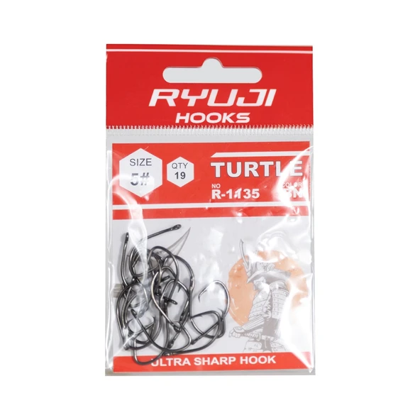 Ryuji R-1135 Turtle Black Nickel İğne - Resim 2