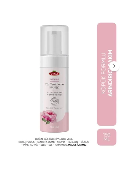 Otacı Gül Kürü Yüz Temizleme Köpüğü Arındırıcı Nemlendirici 150 ml ürün görseli 1