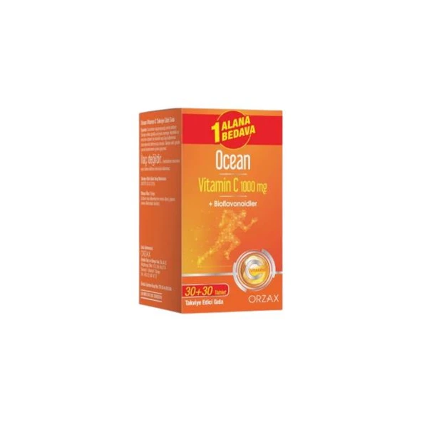 Ocean Vitamin C 1000 mg + Bioflavonoidler 30 + 30 Tablet ürün görseli 1