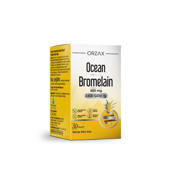 Ocean Bromelain 500 mg 30 Kapsül ürün görseli 1