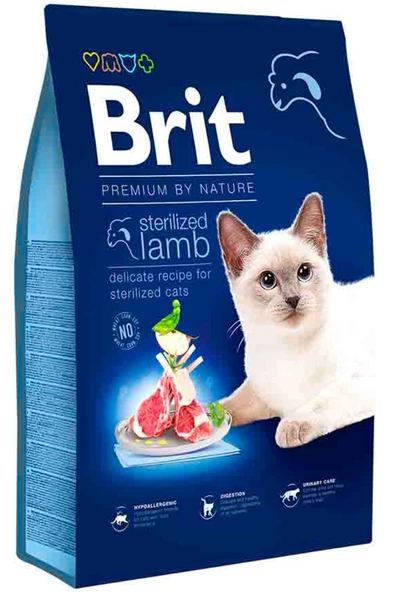 Brit Care Premium Nature Sterilized Kuzulu Kedi Maması 8 kg ürün görseli 1