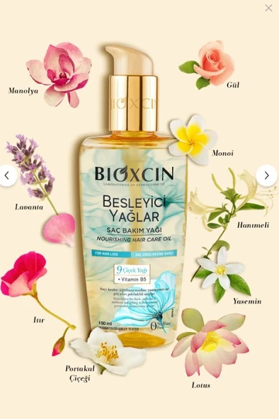 Bioxcin Besleyici Yağlar Saç Bakım Yağı 150 ml ürün görseli 1