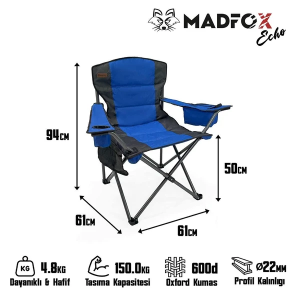 Madfox Echo Katlanır Kamp Sandalyesi - Resim 6