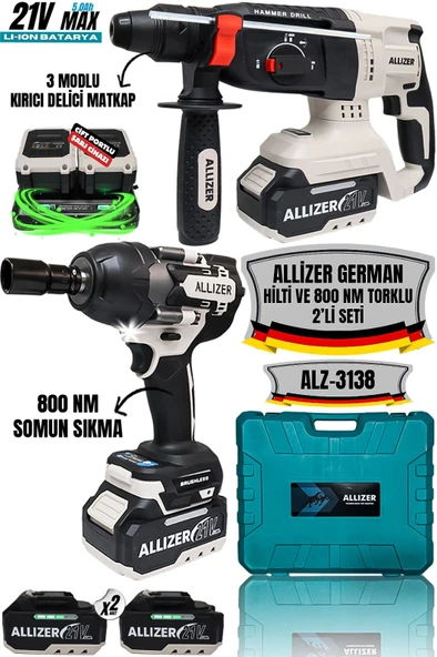 ALLİZER 2'Lİ SET GRİ (HİLTİ - 850 NM TORKLU) ürün görseli 1