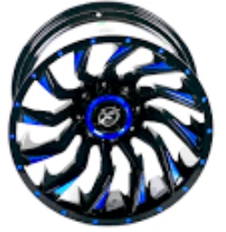6*139,7*20*12.0 EMR-224-02 GLOSSY BLACK MILLING BLUE EMR ürün görseli 1