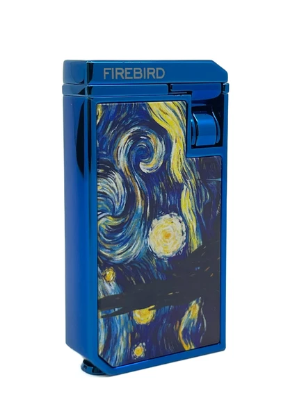 Firebird Starry Night Çift Torch Puro Çakmağı - Mavi - Resim 2