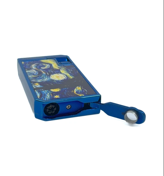 Firebird Starry Night Çift Torch Puro Çakmağı - Mavi - Resim 4