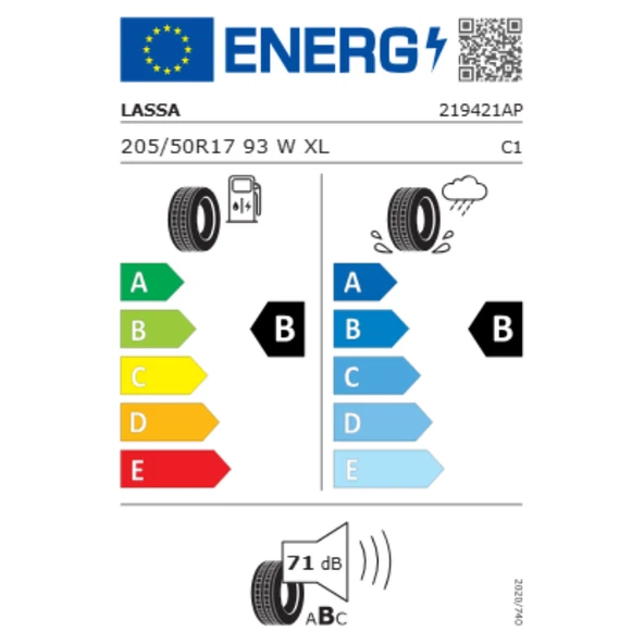 205/50R17 93W XL DRIVEWAYS LASSA - Resim 2