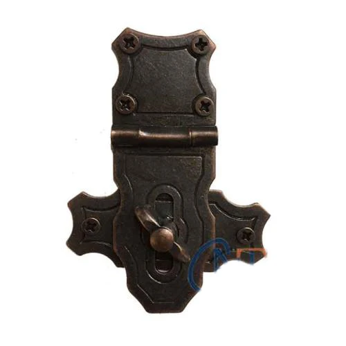 Dekoratif Anahtarlı Sandık Askısı - 40x55mm, Oksit, 1 Adet ürün görseli 1